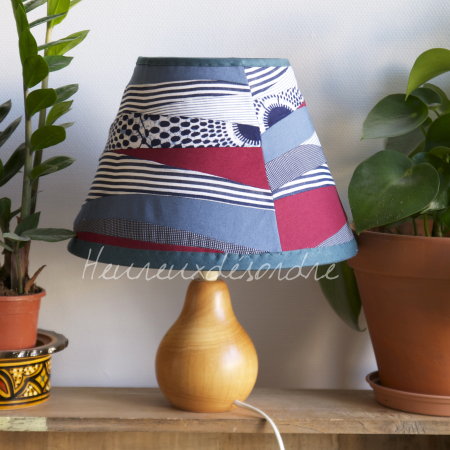 Abat-jour en patchwork grand format